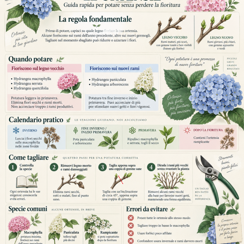 Come e Quando si Potano le Ortensie